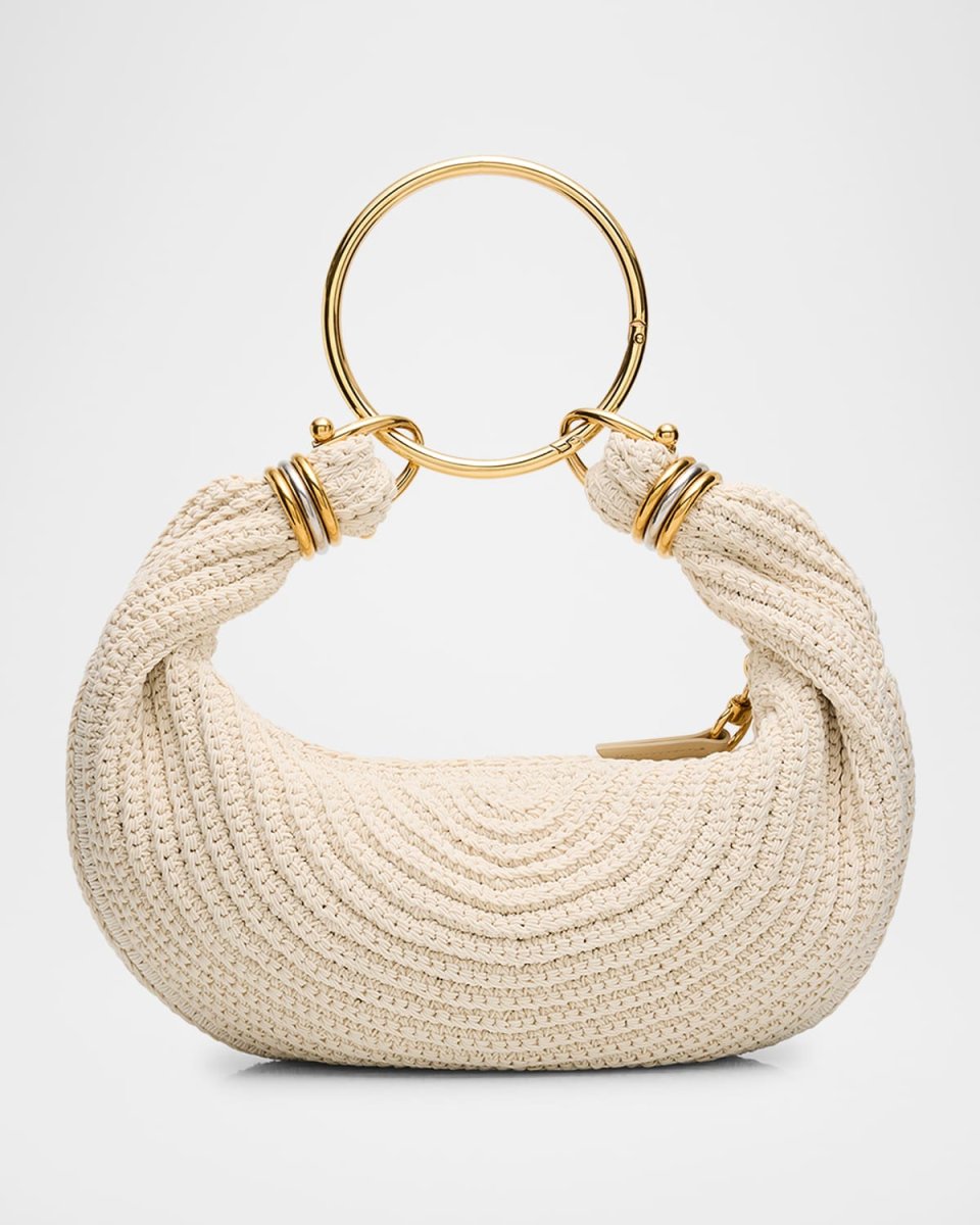 Rounded Crochet Bracelet Hobo Bag